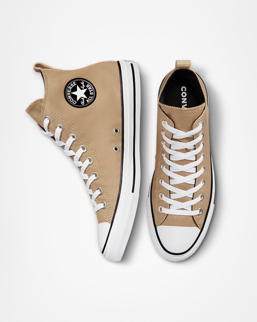 Women's Converse Chuck Taylor All Star Workwear High Top Shoes Khaki / Black | AU 94368X